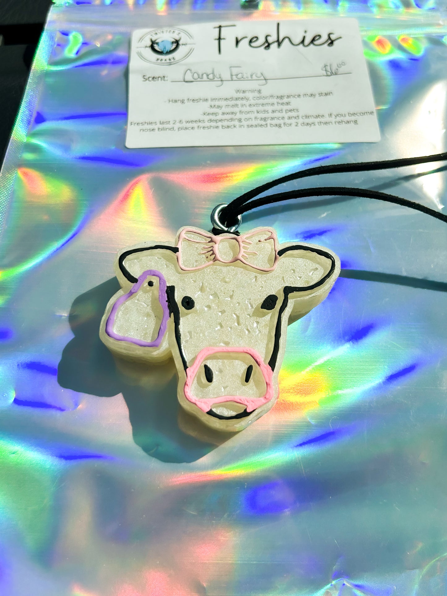 Cow Head with Ear Tag Freshie